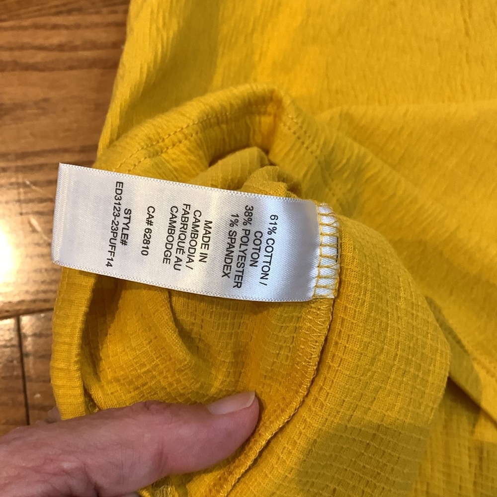 💛2/$20 Bold mustard yellow cotton top Ricki’s XXL - Picture 7 of 9